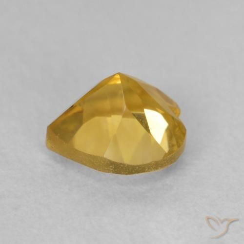 Citrino Dourado médio Natural 0.75ct, Coração, VVS-VS