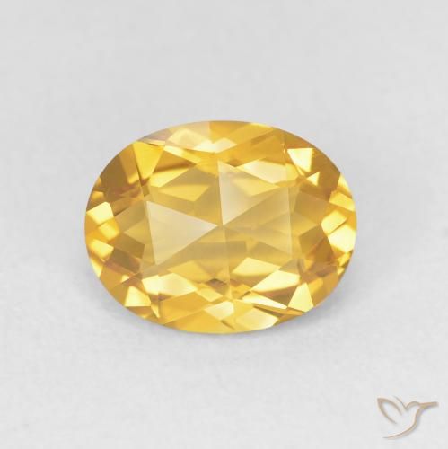 1.78ct Natural ouro médio Citrino, oval, VVS