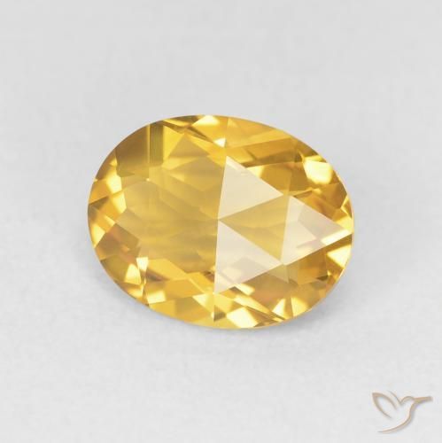 Citrino ouro médio Natural 1.78ct, oval, VVS