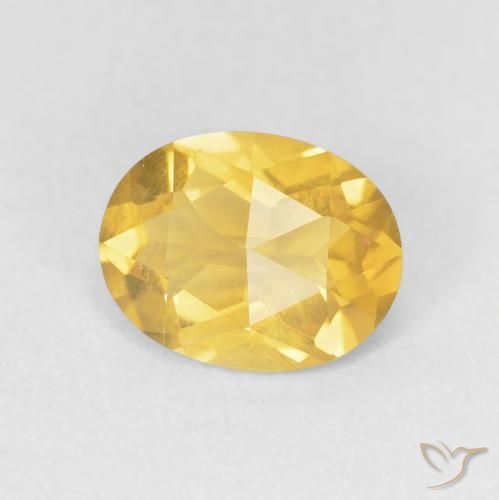 Citrino Dourado médio Natural 1.65ct, oval, VVS