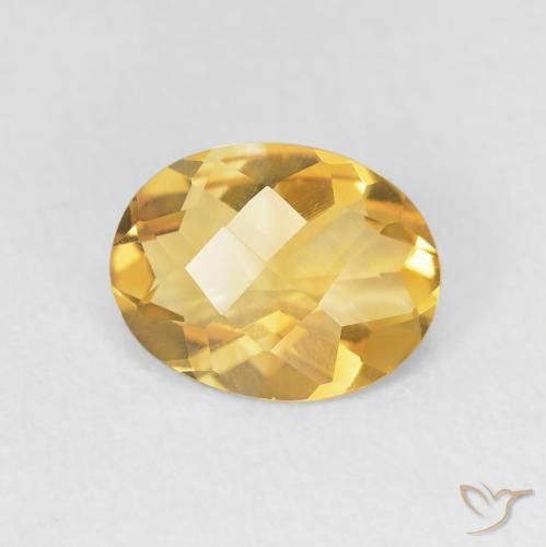 Citrino ouro brilhante Natural 1.47ct, oval, VVS