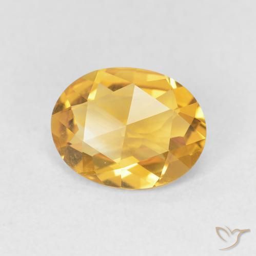 Citrino Laranja Dourado Profundo Natural 1.51ct, oval, VVS