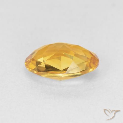 Citrino Laranja Dourado Profundo Natural 1.51ct, oval, VVS