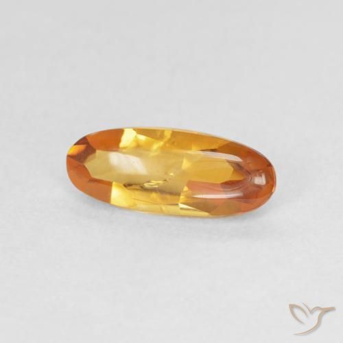 Citrino Laranja Profundo-Ouro Natural 0.91ct, oval, Transparente