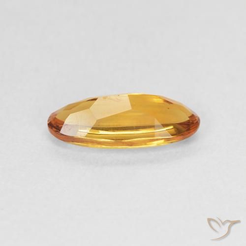 Citrino Laranja Profundo-Ouro Natural 0.91ct, oval, Transparente
