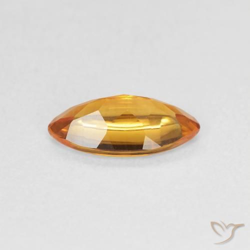 Citrino Laranja Médio Natural 0.79ct, Marquesa, Transparente