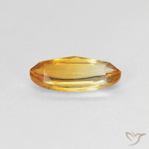 Citrino Laranja-Ouro Natural 0.96ct, oval, Transparente