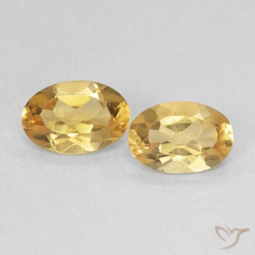 0.74ctw Natural Dourado claro Citrino, oval, VVS-VS