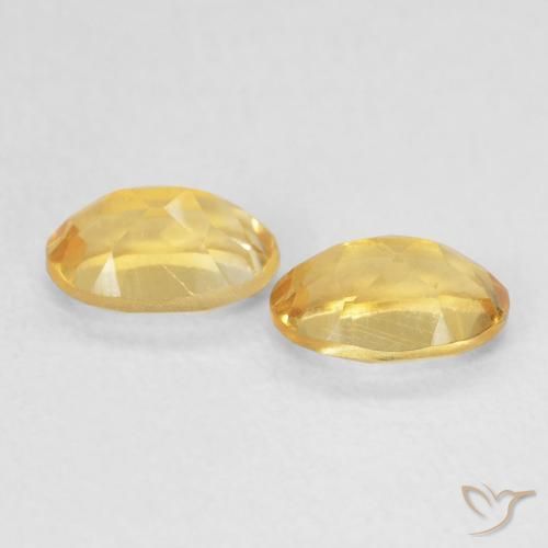 Pedras preciosas de Citrino Dourado natural de 0.90 ct, oval, VVS-VS