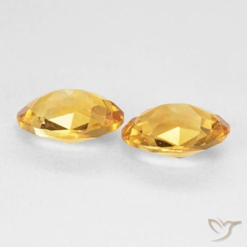 Pedras preciosas de Citrino Dourado natural de 3.10 ct, oval, VVS-VS