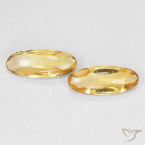 1.43ctw Natural Dourado Citrino, oval, Transparente
