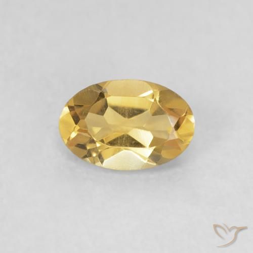 0.44ct Natural Dourado Citrino, oval, VVS-VS