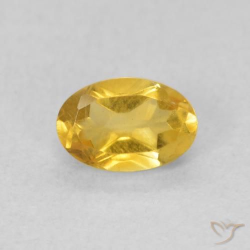 0.46ct Natural Dourado médio Citrino, oval, VVS-VS