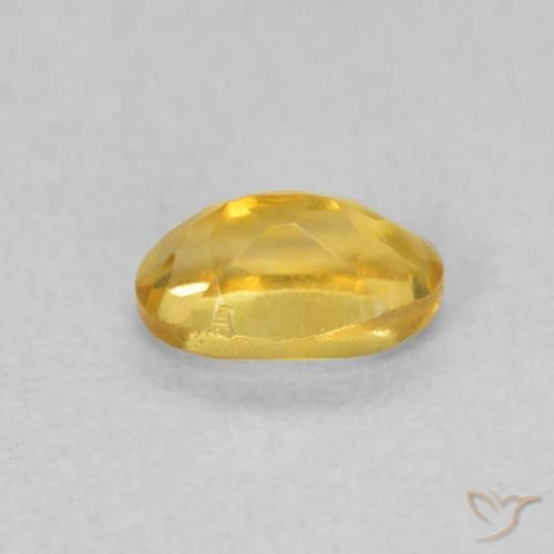 Citrino Dourado médio Natural 0.46ct, oval, VVS-VS