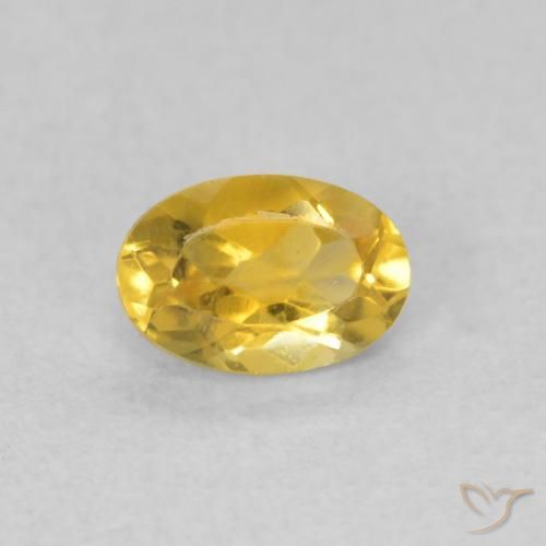 0.41ct Natural Laranja Dourada Citrino, oval, VVS-VS