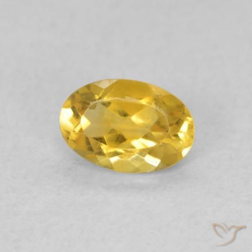 Citrino Laranja Dourada Natural 0.41ct, oval, VVS-VS