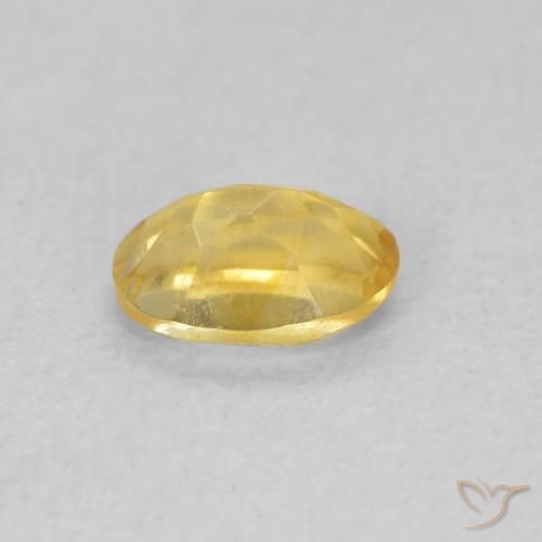 Citrino Dourado médio Natural 0.43ct, oval, VVS-VS