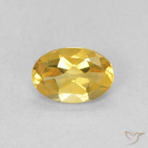 0.37ct Natural Dourado médio Citrino, oval, VVS-VS