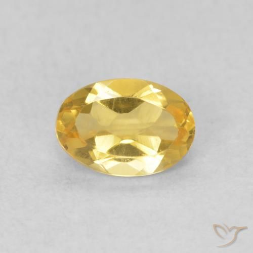 0.43ct Natural Dourado médio Citrino, oval, VVS-VS