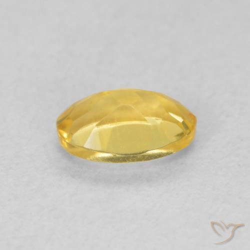Citrino Dourado médio Natural 0.43ct, oval, VVS-VS