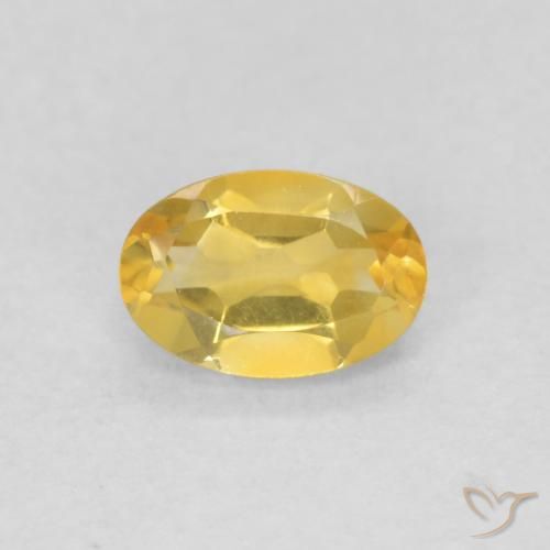 0.42ct Natural Dourado médio Citrino, oval, VVS-VS