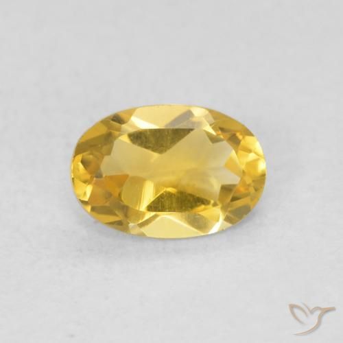 0.41ct Natural Dourado médio Citrino, oval, VVS-VS