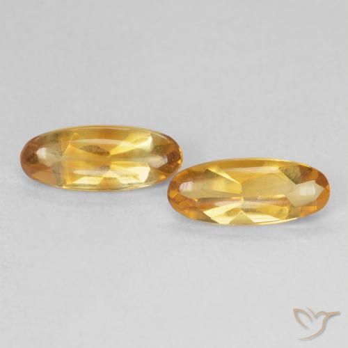 1.68ctw Natural Medium Light-Golden Citrino, oval, Transparente