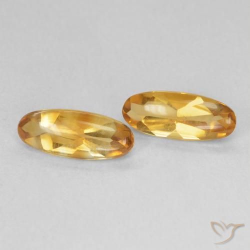 Pedras preciosas de Citrino Medium Light-Golden natural de 1.68 ct, oval, Transparente
