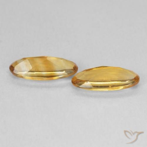 Pedras preciosas de Citrino Medium Light-Golden natural de 1.68 ct, oval, Transparente
