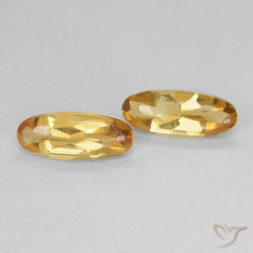 Pedras preciosas de Citrino Medium Light-Golden natural de 1.74 ct, oval, Transparente