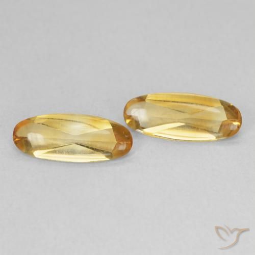 Pedras preciosas de Citrino Laranja Dourada natural de 1.21 ct, oval, Transparente