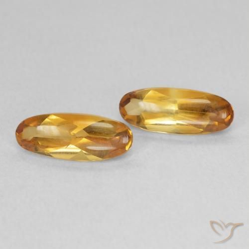 Pedras preciosas de Citrino Medium Light-Golden natural de 1.72 ct, oval, Transparente