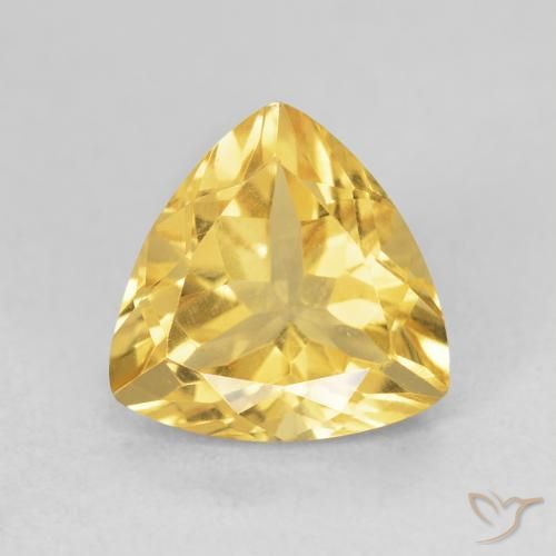 2.36ct Natural Dourado Citrino, Trilhão, VVS-VS