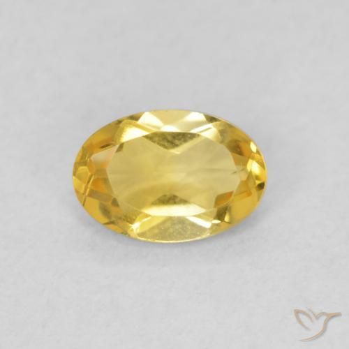0.40ct Natural Laranja Dourada Citrino, oval, VVS-VS