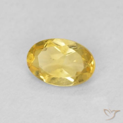 Citrino Laranja Dourada Natural 0.40ct, oval, VVS-VS