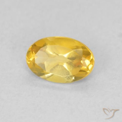 Citrino Laranja Dourada Natural 0.43ct, oval, VVS-VS