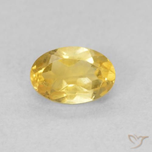0.52ct Natural Laranja Dourada Citrino, oval, VVS