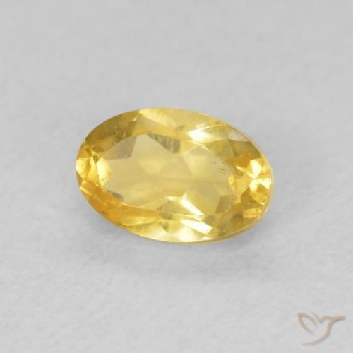 Citrino Laranja Dourada Natural 0.52ct, oval, VVS