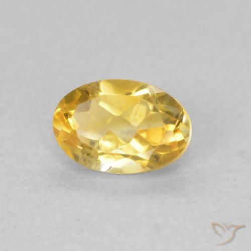 Citrino Dourado Natural 0.47ct, oval, VVS-VS