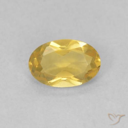 0.43ct Natural Dourado médio Citrino, oval, VVS-VS