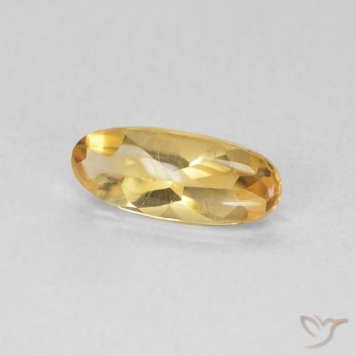 Citrino Laranja Dourado Profundo Natural 0.85ct, oval, Transparente