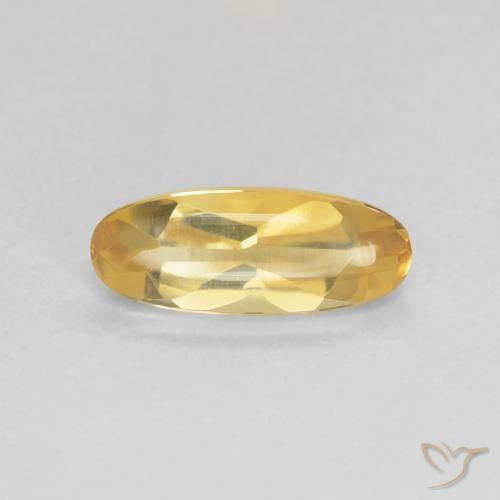0.91ct Natural ouro médio Citrino, oval, Transparente