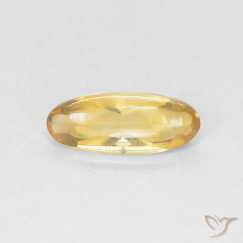 0.86ct Natural ouro médio Citrino, oval, Transparente