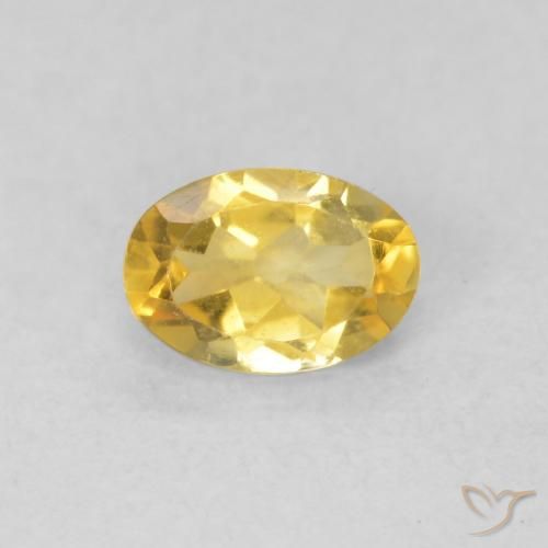 0.45ct Natural Dourado médio Citrino, oval, VVS-VS