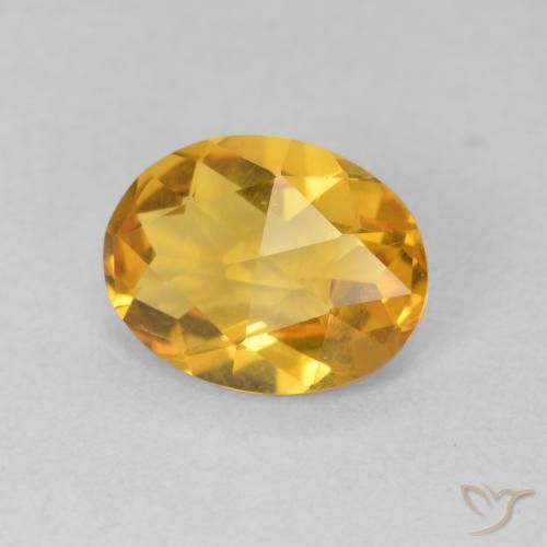 Citrino Dourado Escuro Natural 1.57ct, oval, VVS-VS