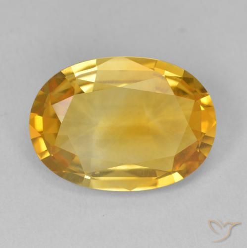 5.76ct Natural Dourado Escuro Citrino, oval, VVS