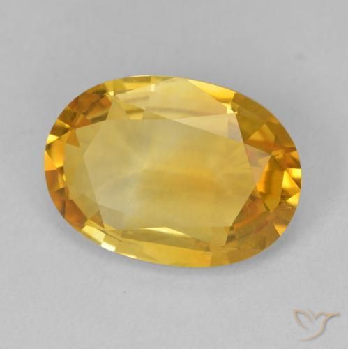 Citrino Dourado Escuro Natural 5.76ct, oval, VVS
