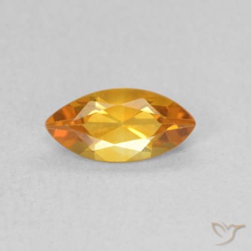 0.48ct Natural Laranja-Ouro Citrino, Marquesa, VVS-VS