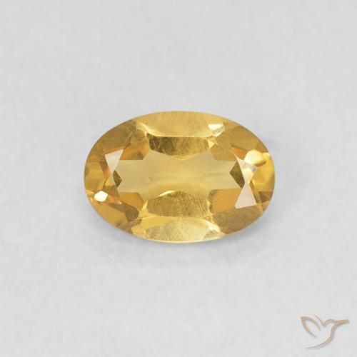 0.38ct Natural Ouro Citrino, oval, VVS-VS