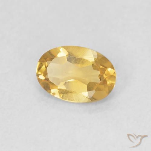 Citrino Ouro Natural 0.38ct, oval, VVS-VS